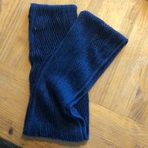 Navy crochet infinity scarf